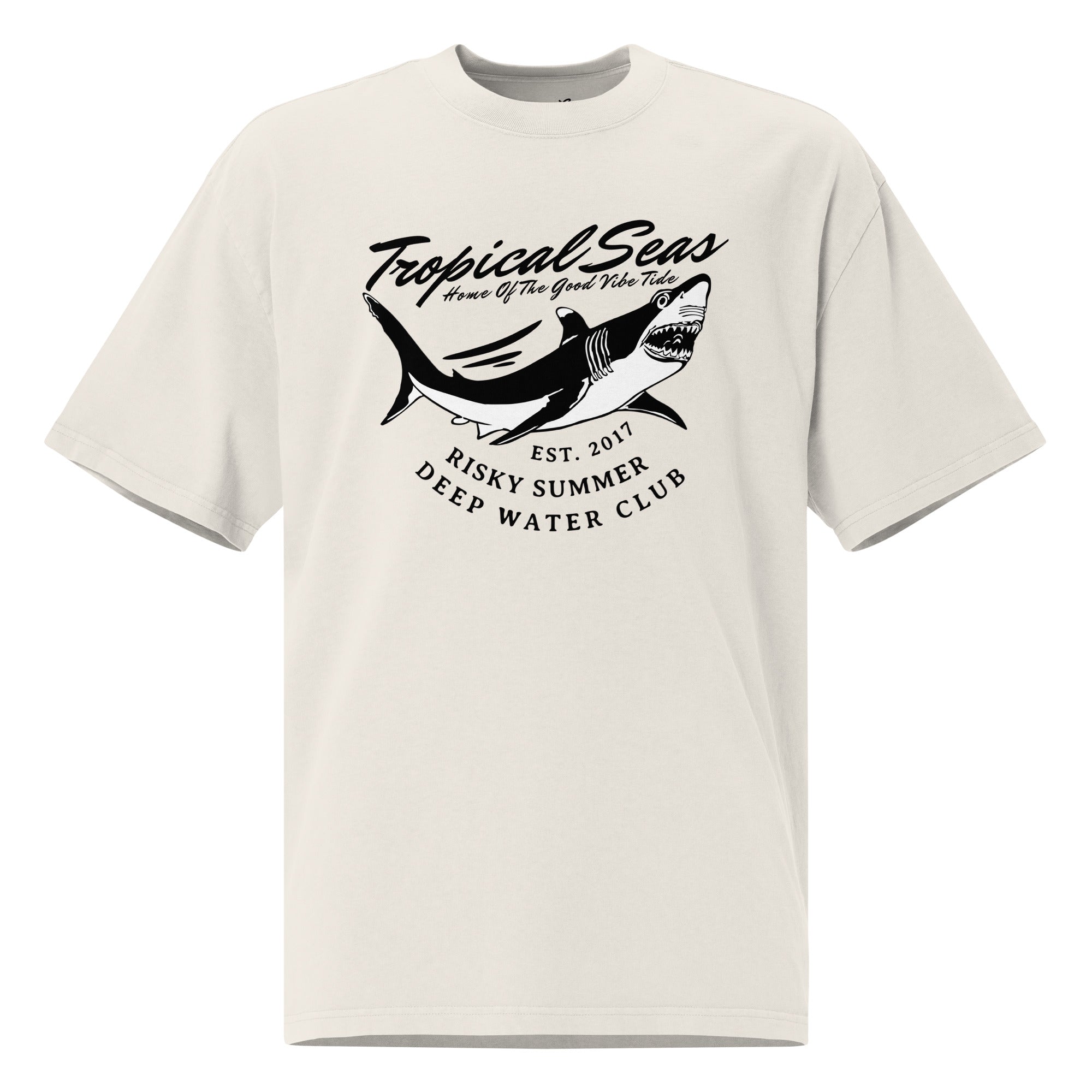 Heritage Oversized Tee – Garment-Dyed Faded Look