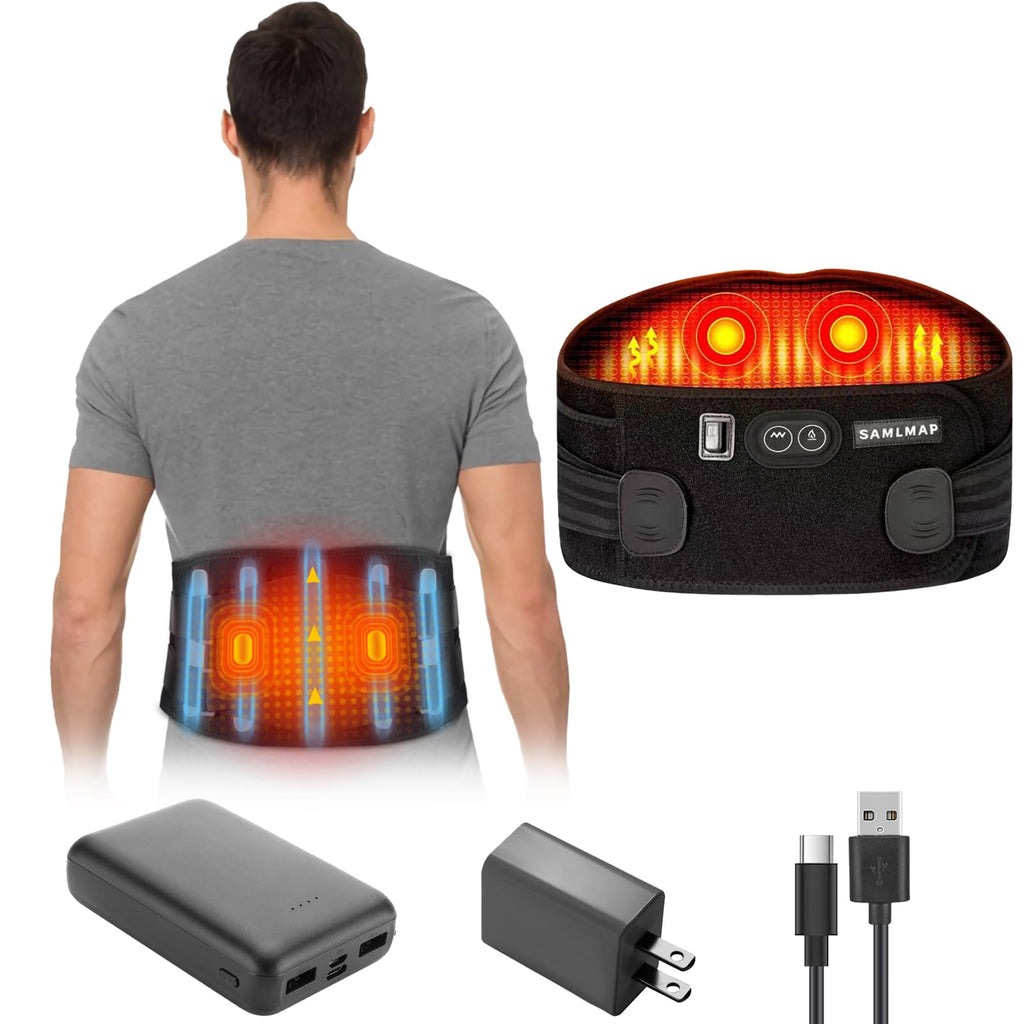 Cordless Comfort Heat Back Brace for Women