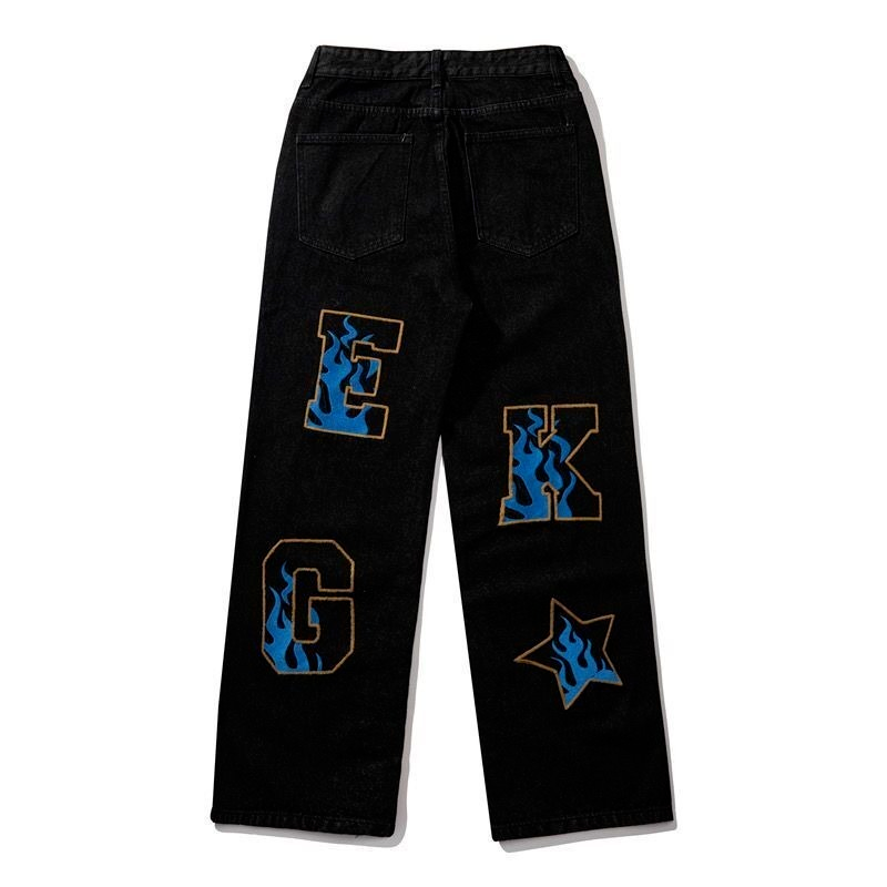 Retro Hip-Hop Wide Leg Men's Jeans